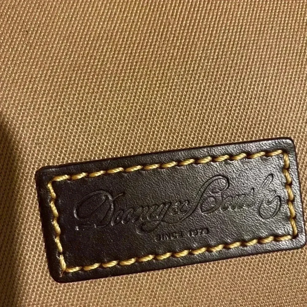 Dooney & Bourke beige brown canvas leather bag
